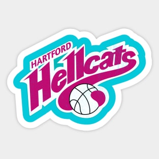 Defunct Hartford Hellcats CBA Basketball 1993 Sticker